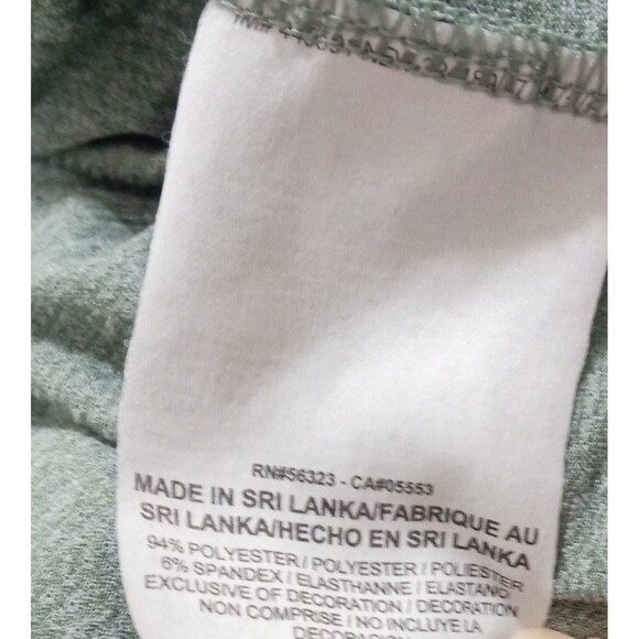 Nike Dri-Fit Men's Heather Green Fitness Workout Swoosh Crew Neck S/S Note XL - Picture 6 of 7